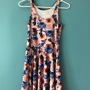 Cat Lovers Flowing Skater Dress